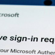 Microsoft 2FA sign-in screen