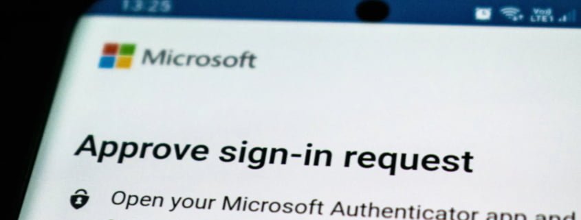 Microsoft 2FA sign-in screen