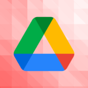 Missing Google Drive files fix - cubic background in shades of red with Drive logo front and center